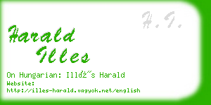 harald illes business card